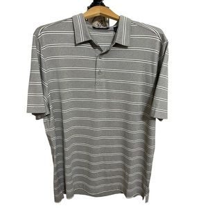 Cutter & Buck Forge Heathered Stripe Stretch Mens Polo